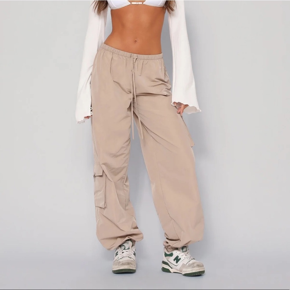 NWOT Tan cargo pants by Tiger Mist